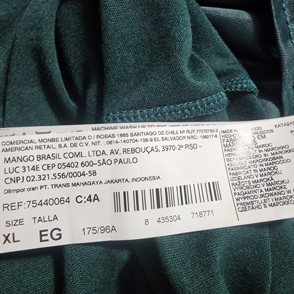 New!!! MANGO Size 10 Lightweight‎ Viscose Blouson Tulip Hem Shirred Lined Dress - Picture 5 of 16